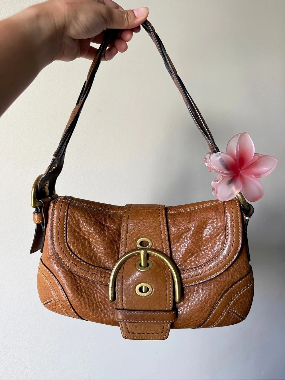 COACH BRAIDED BROWN MINI SOHO